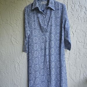 Chic Long Sleeve Geometric Dress